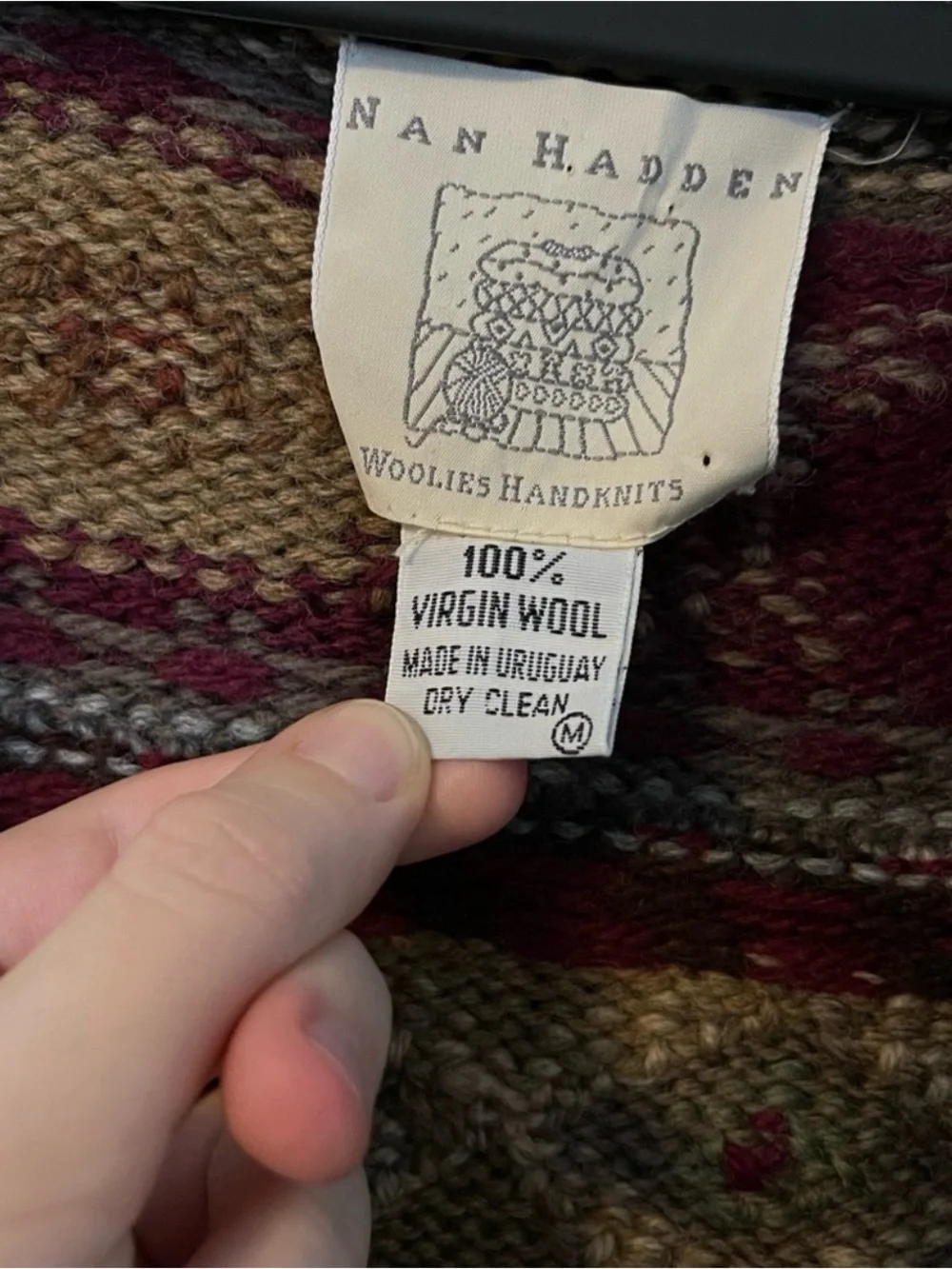 Vintage Knit Cardigan Sweater - Multicolor